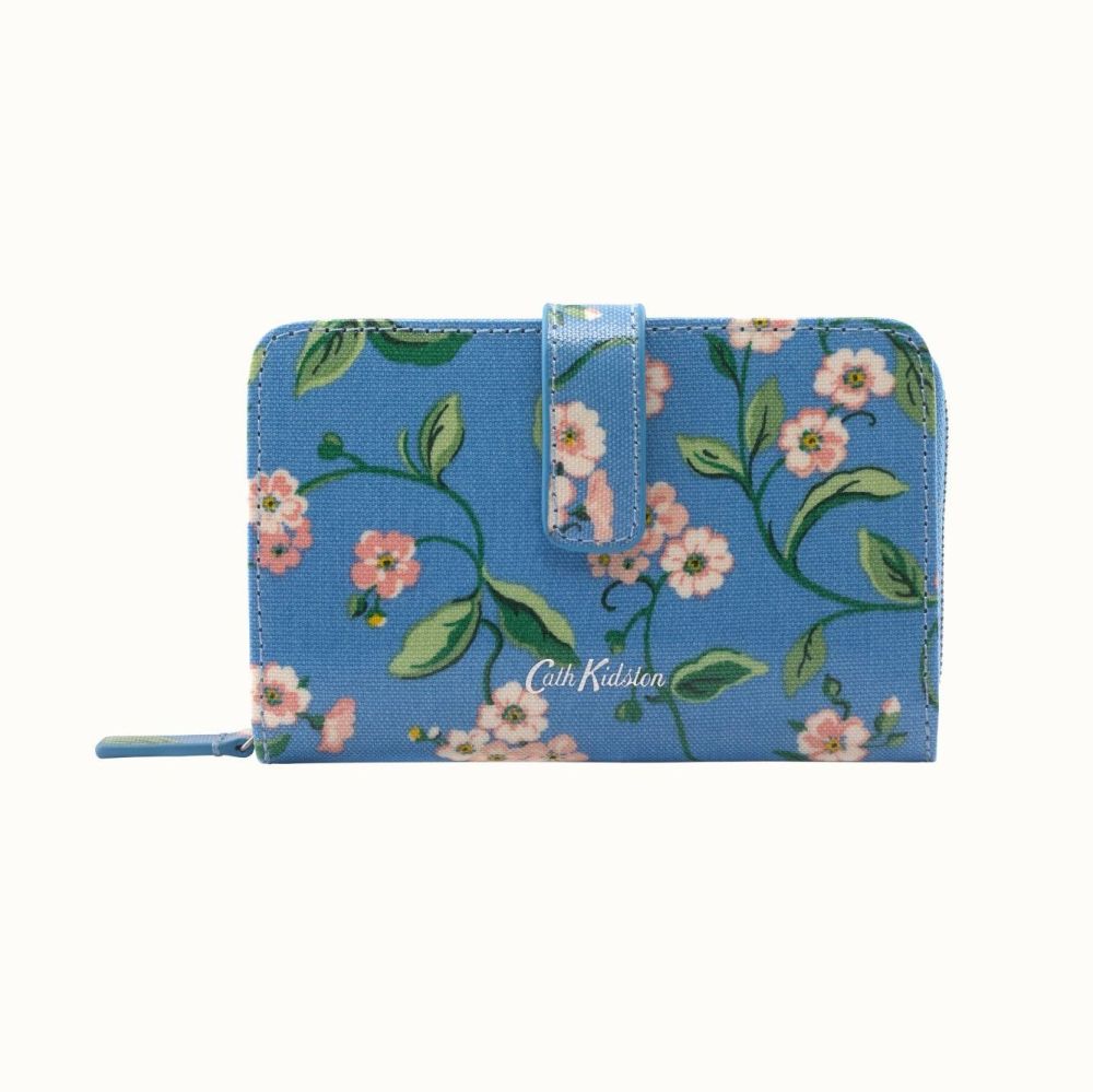 Forget Me Not Folded Zip Wallet