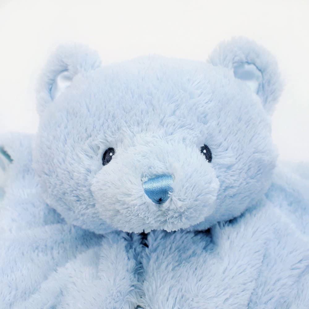 Baby GUND My 1st Teddy Comfy Cozy Blue Soft Toy Blanket
