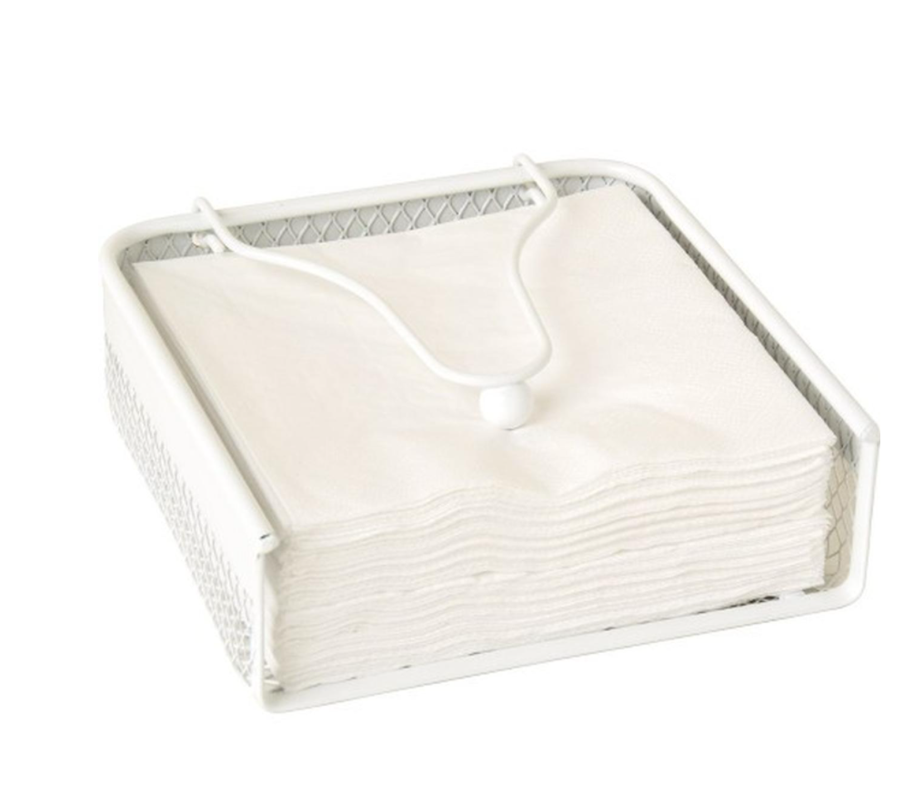 White Wire Napkin Holder