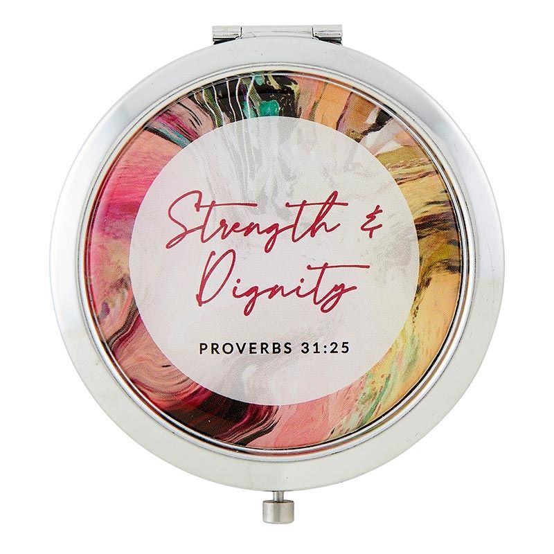 Strength and Dignity Compact Mirror