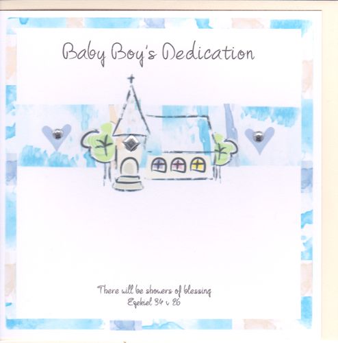 Dedication Card- Baby Boy (Showers of Blessing)