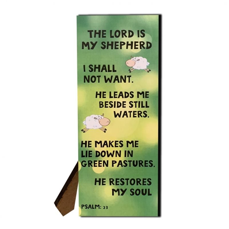 Hinged Plaque- The Lord is my Shepherd Psalm 23
