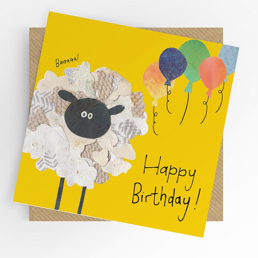 Birthday Card- Sheep