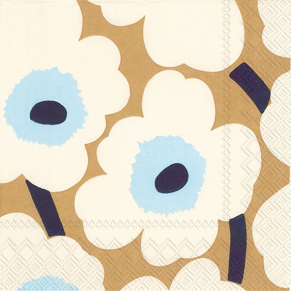 UNIKKO Cream and Gold Floral Napkins