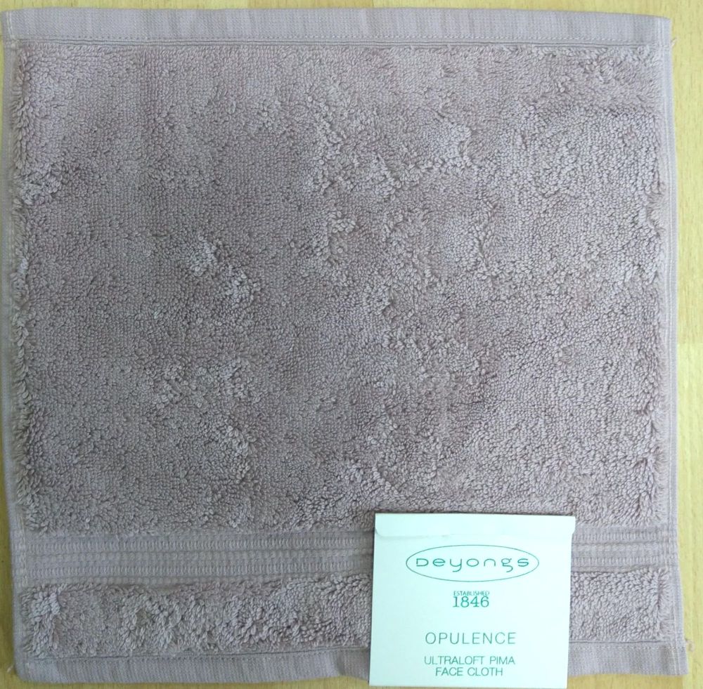 Pima Opulence Face Cloth- Mauve/ Lilac