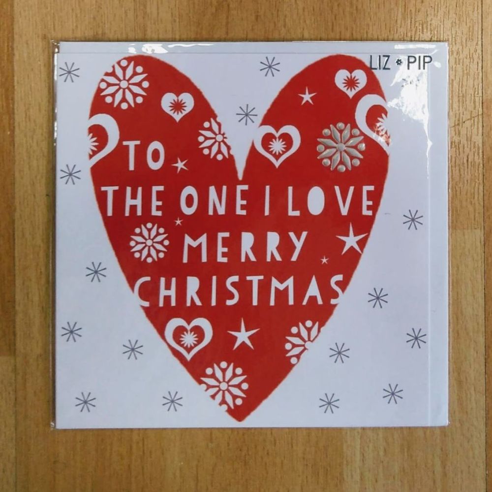 One I love Christmas Card*