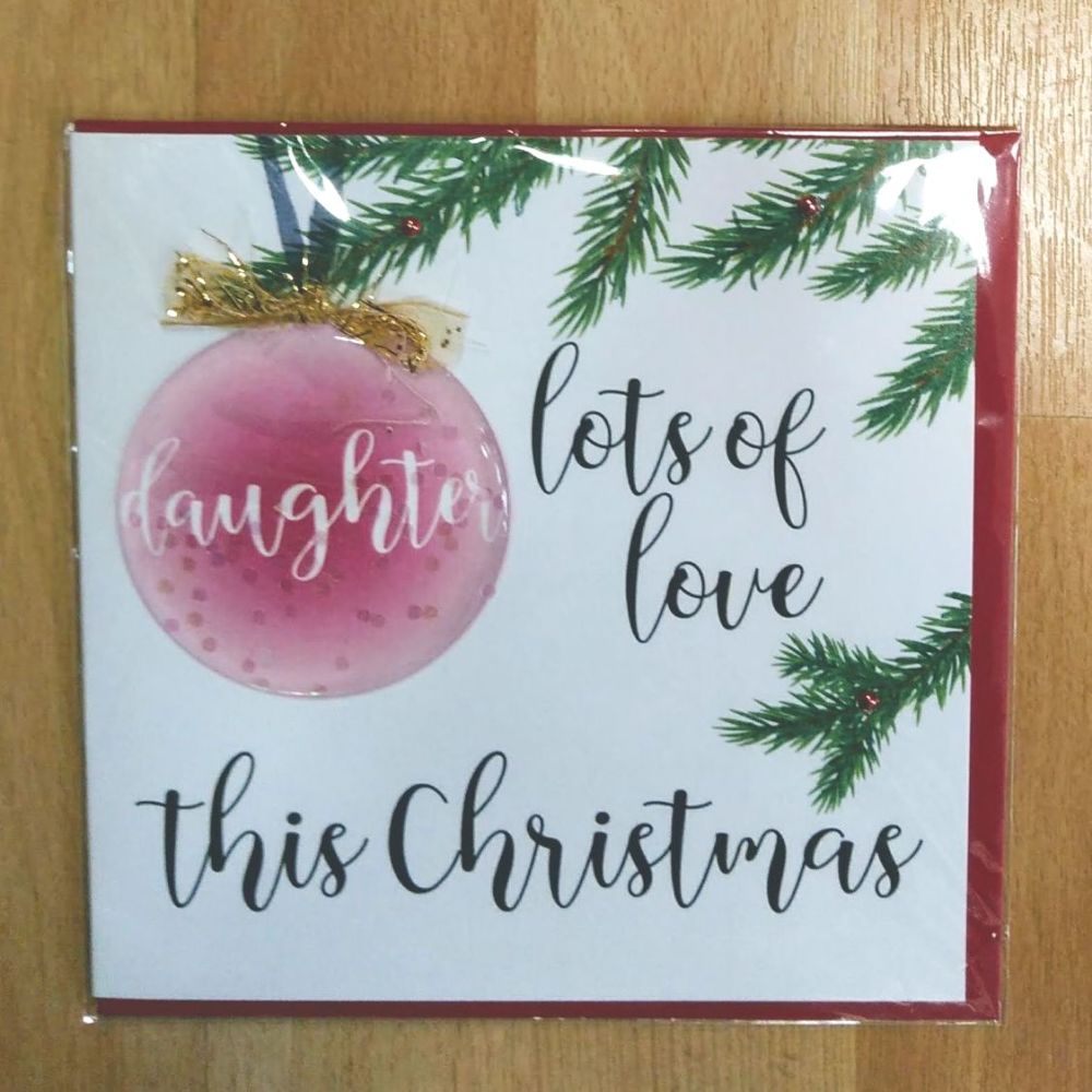 Daughter Christmas Card (Large)