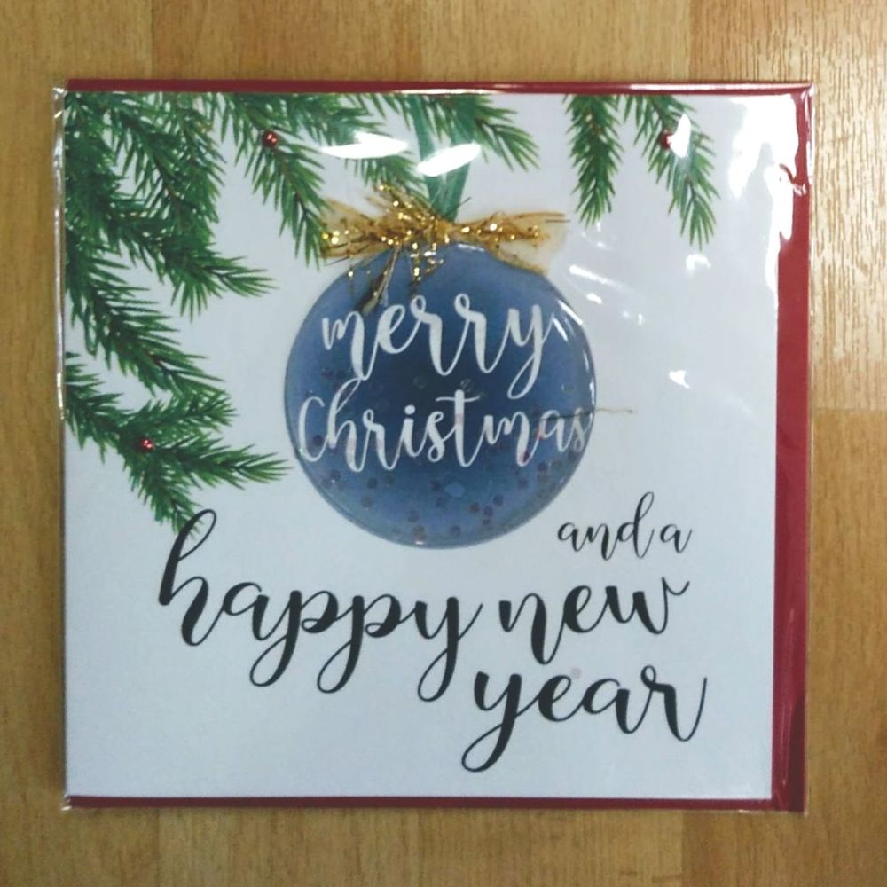 Merry Christmas and Happy New Year Card (Large)