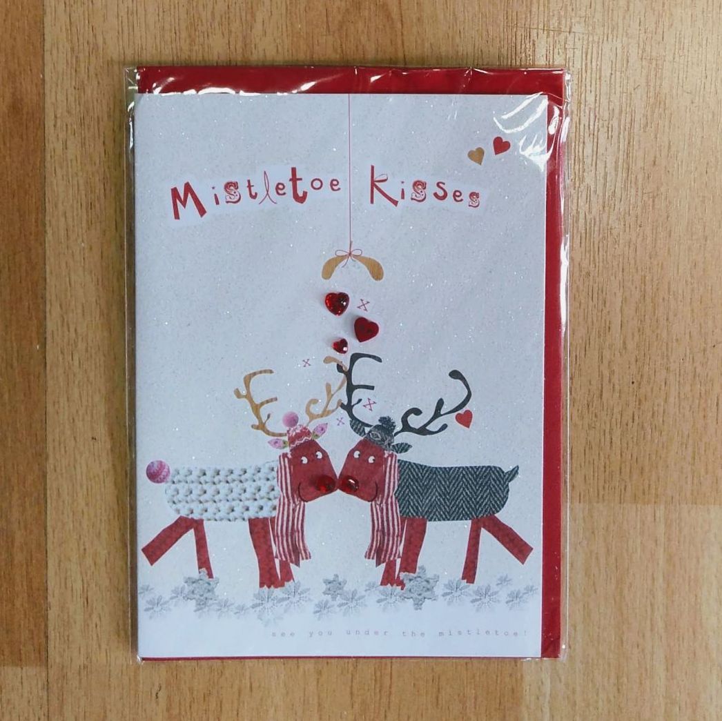 Mistletoe Kisses Christmas Card*