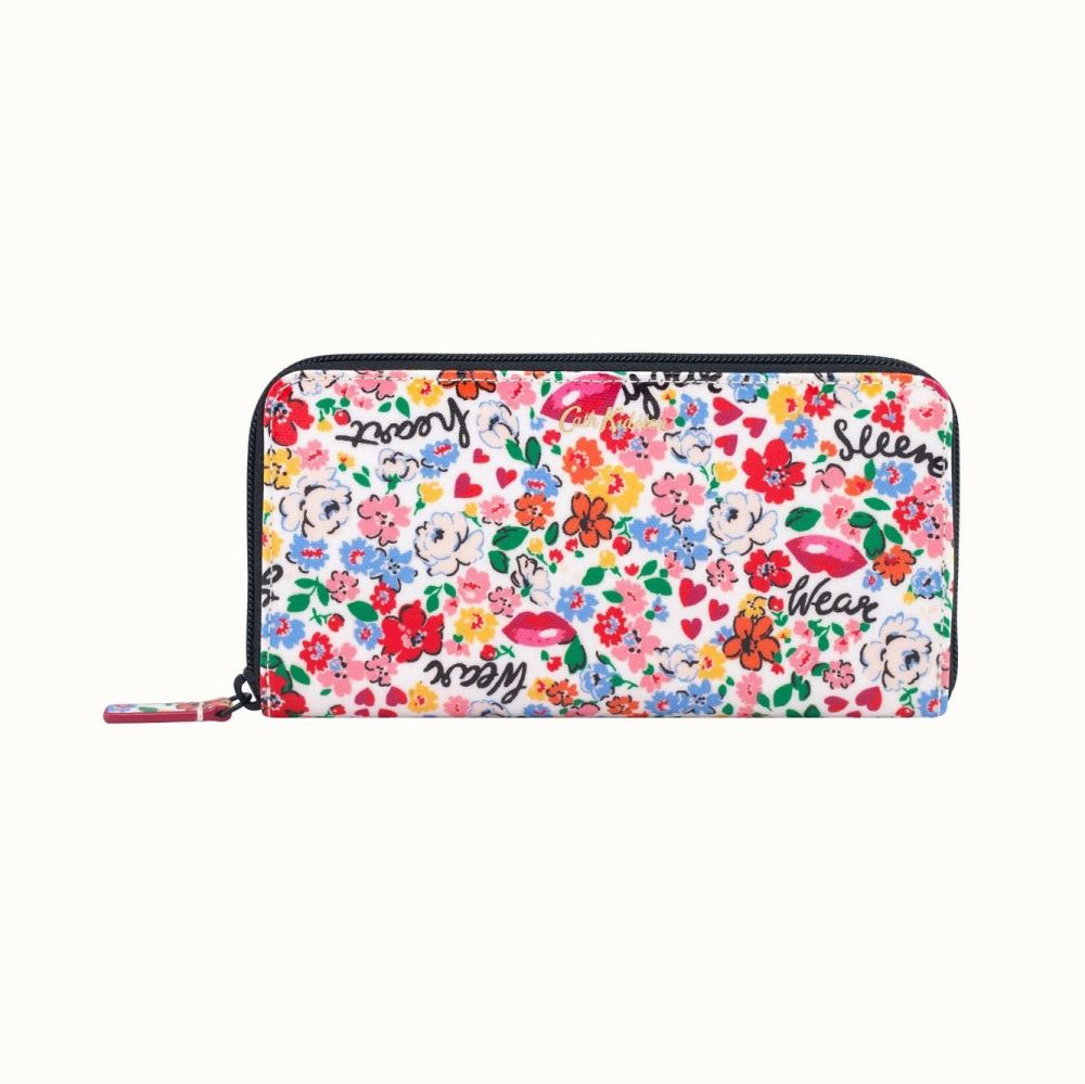 Lots of Love Ditsy Continental Zip Wallet