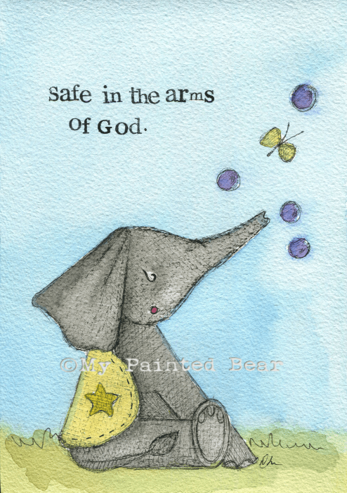 Safe in the Arms of God- Framed Print