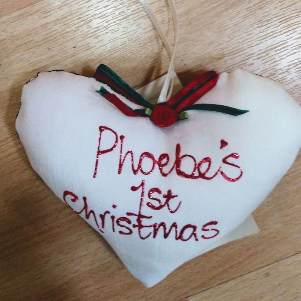 Christmas Heart- Phoebe's 1st Christmas