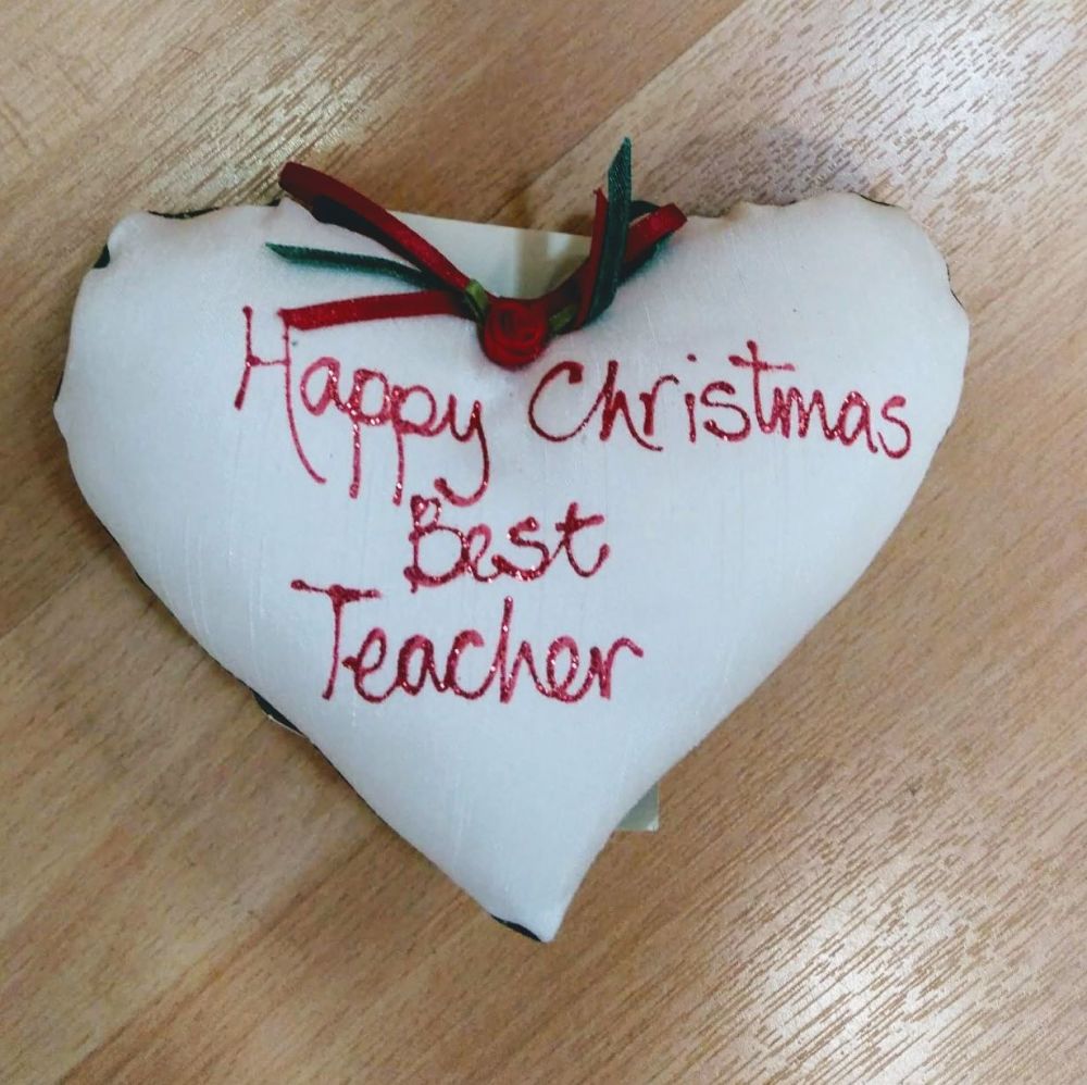 Christmas Heart- Best Teacher