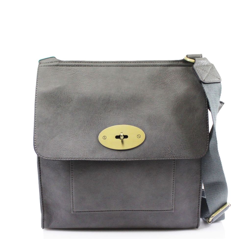 Cross-body Handbag- Dark Grey