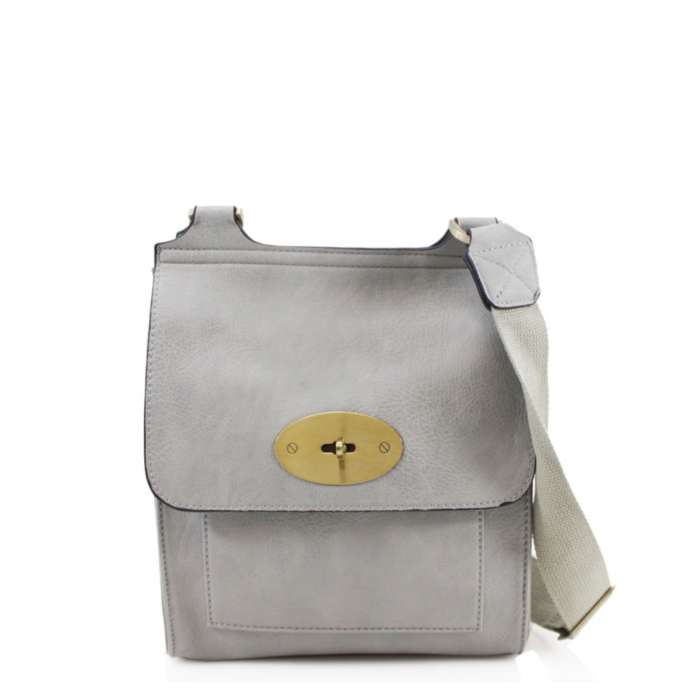 Cross Body Bag (Smaller size)- Light Grey