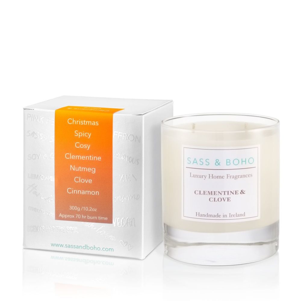 Clementine and Clove Double wick Candle