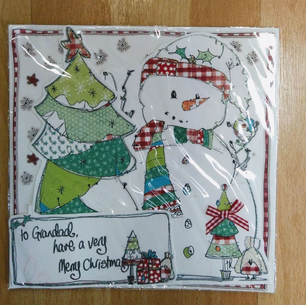 Grandad Christmas Card- extra large