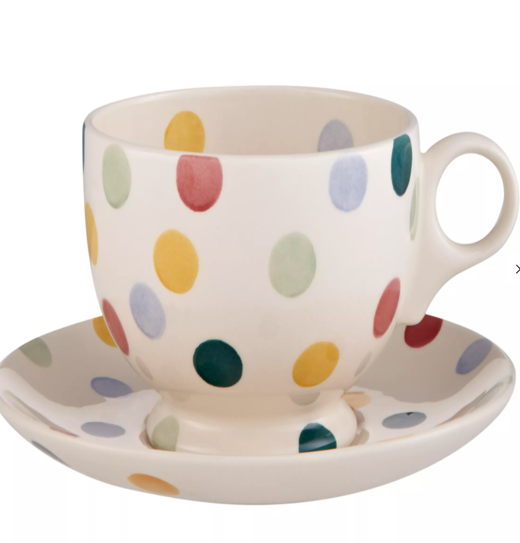 Polka Dot Small Tea Cup & Saucer