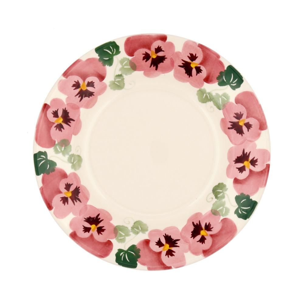 Pink Pansy 8 1/2" Plate