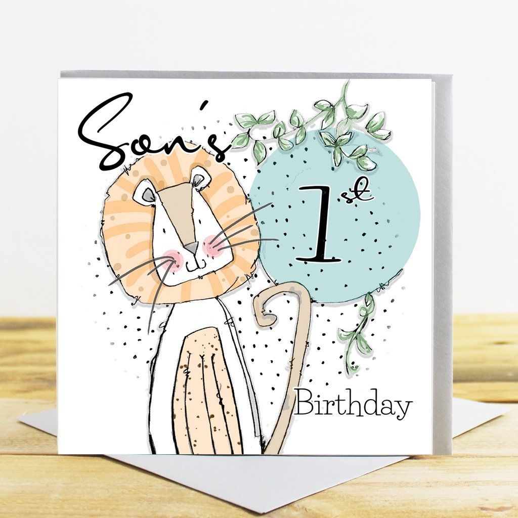 1st Birthday Card- Son