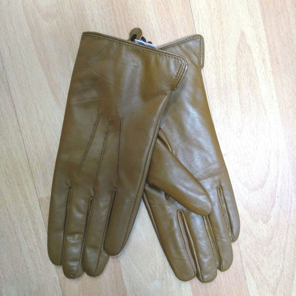 Leather Gloves- Tan Brown