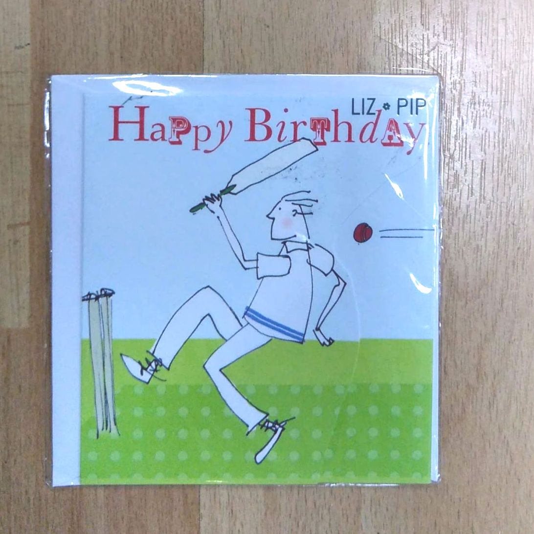 Birthday Card- Cricket
