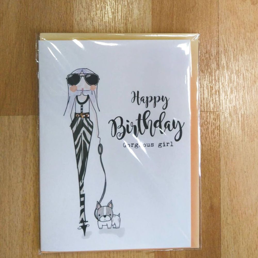 Birthday Card- Gorgeous Girl