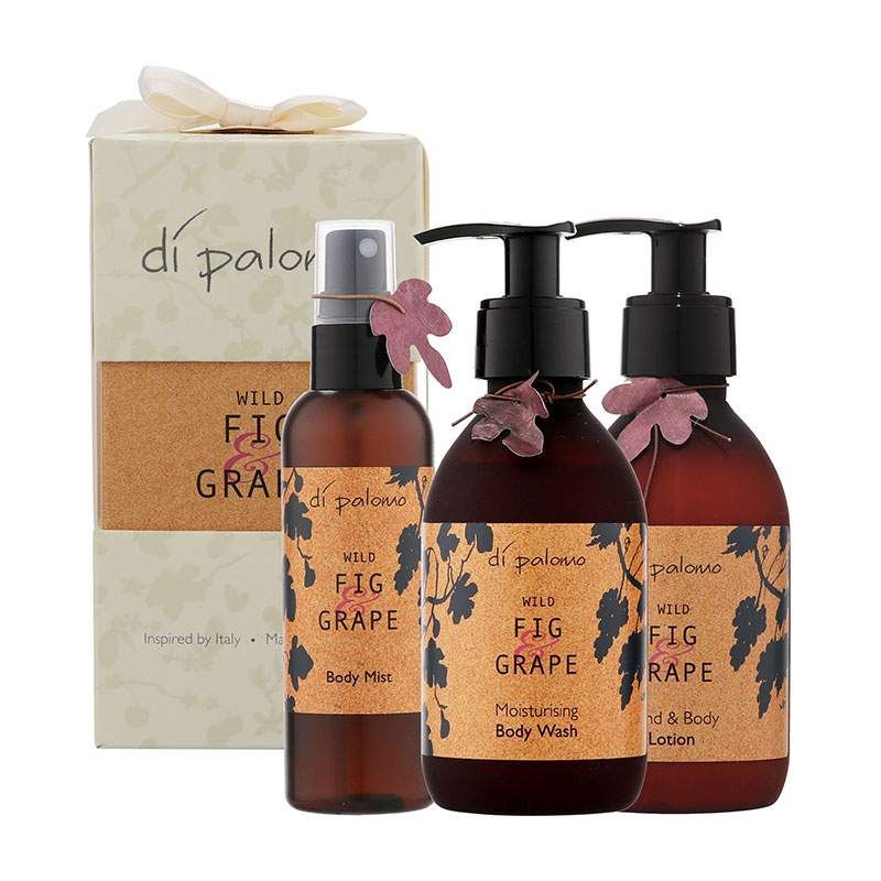 Wild Fig & Grape Indulge Yourself Gift Set- Body Wash, Hand& Body Lotion, Body Mist