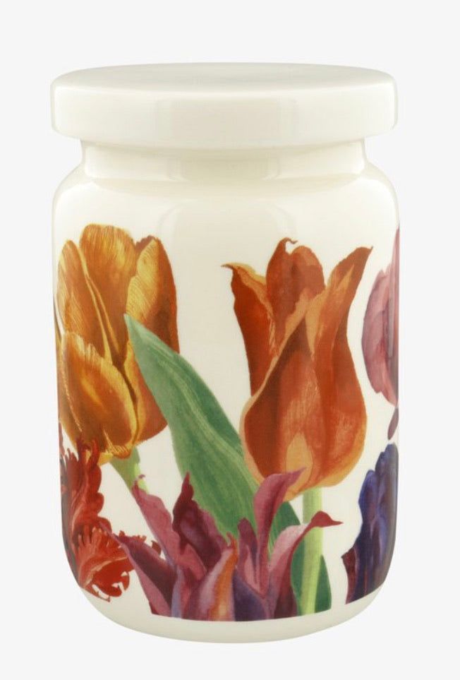 Tulips Large Jar With Lid