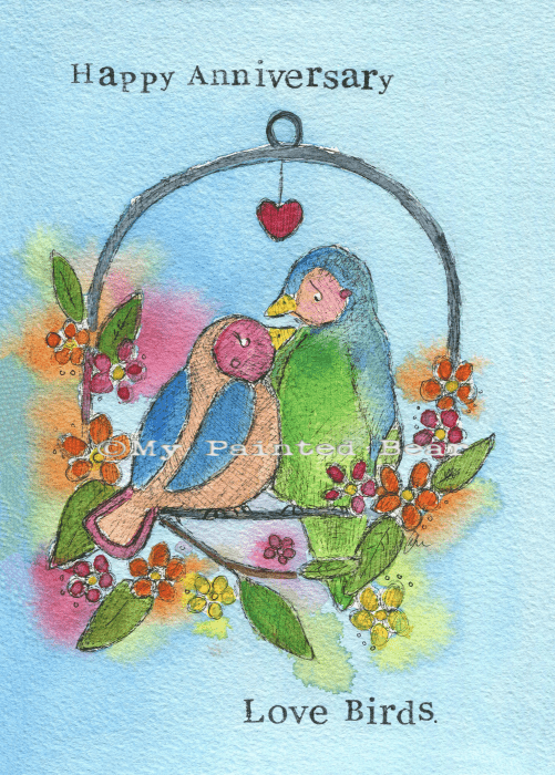 Anniversary Card- Love Birds