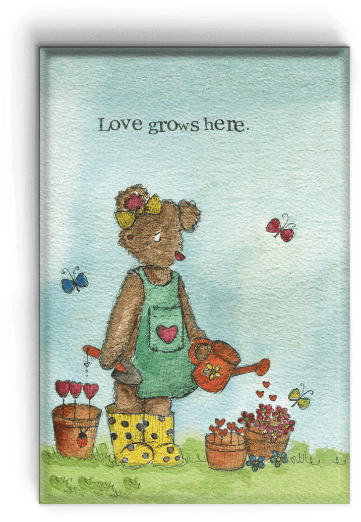 Love grows here Magnet