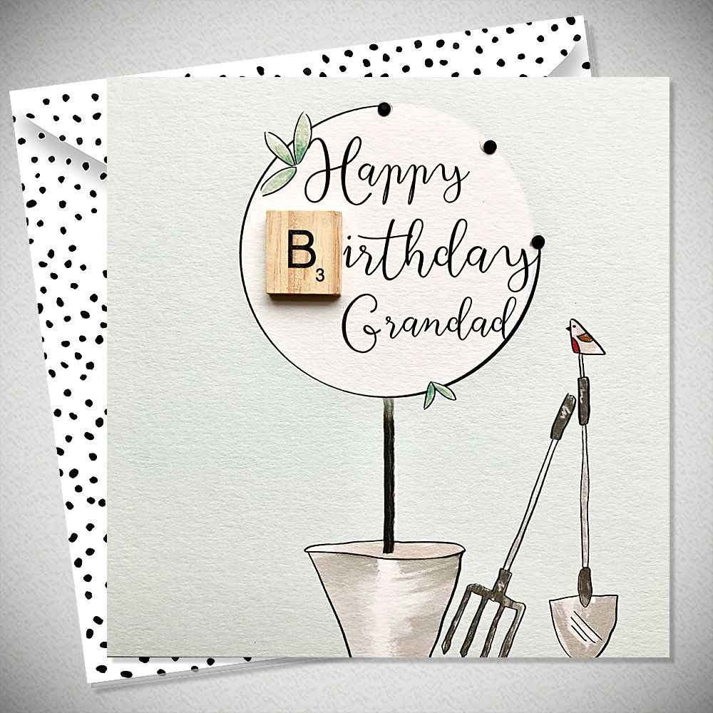 Grandad Birthday Card- Gardening