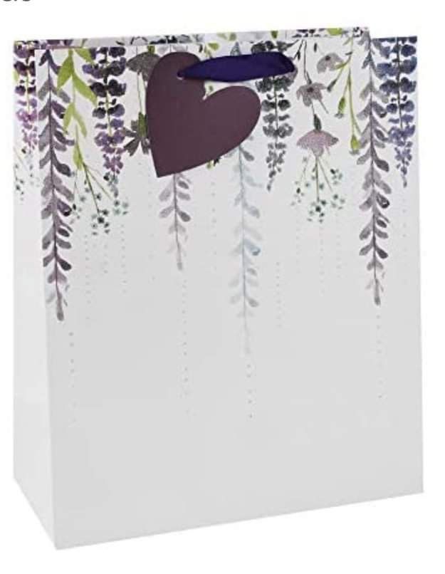 Purple Floral Gift Bag (Medium)