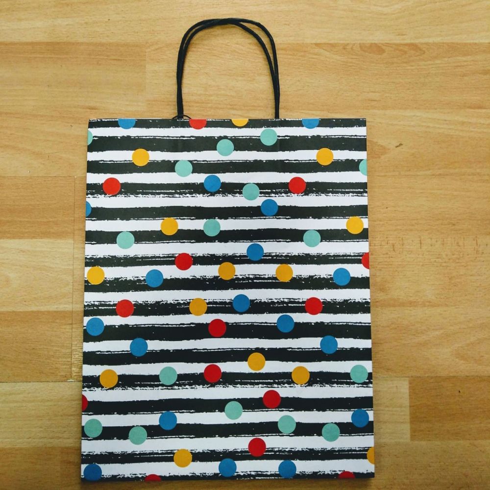 Spots and Stripes Gift Bag (Large)