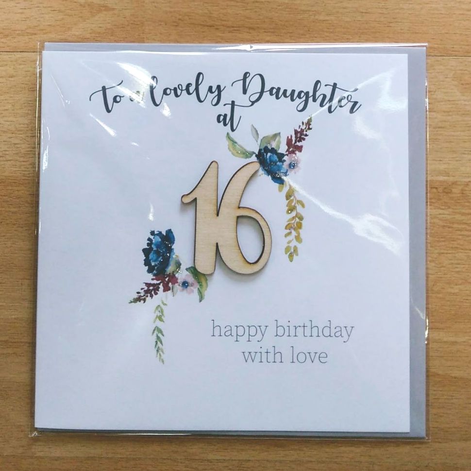 16th Birthday Card- Daughter (Large)