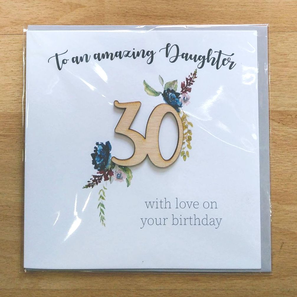 30th Birthday Card- Daughter (Large)