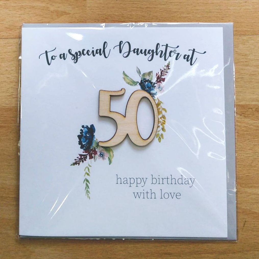 50th Birthday Card- Daughter (Large)