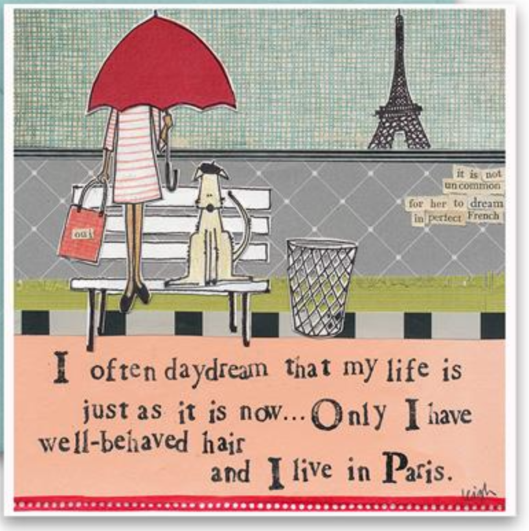 I often daydream... Live In Paris Card