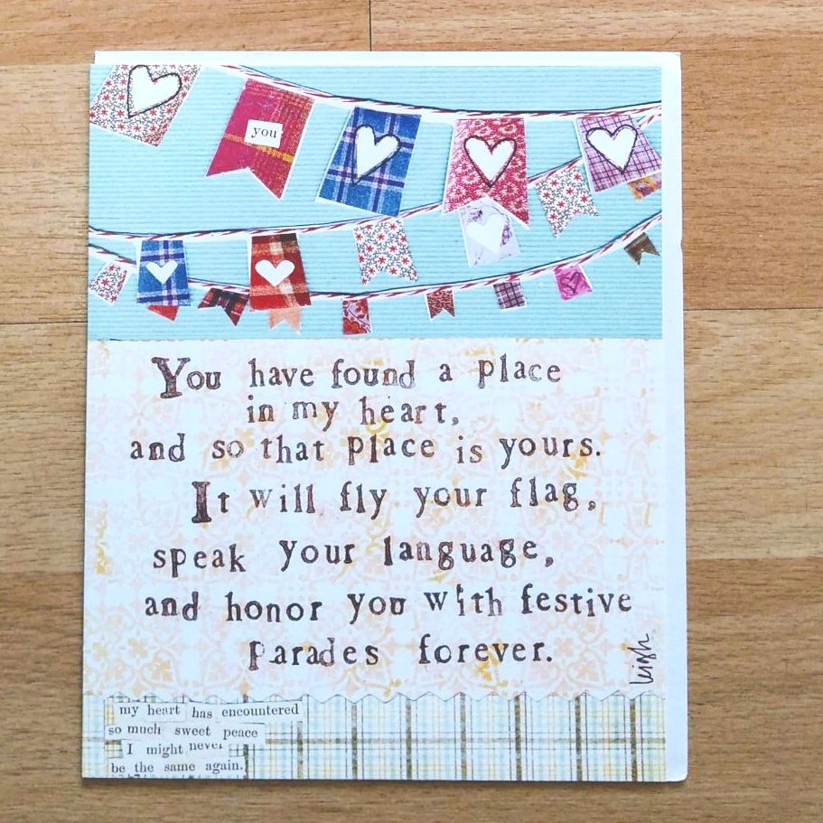 You have found a place in my heart Card