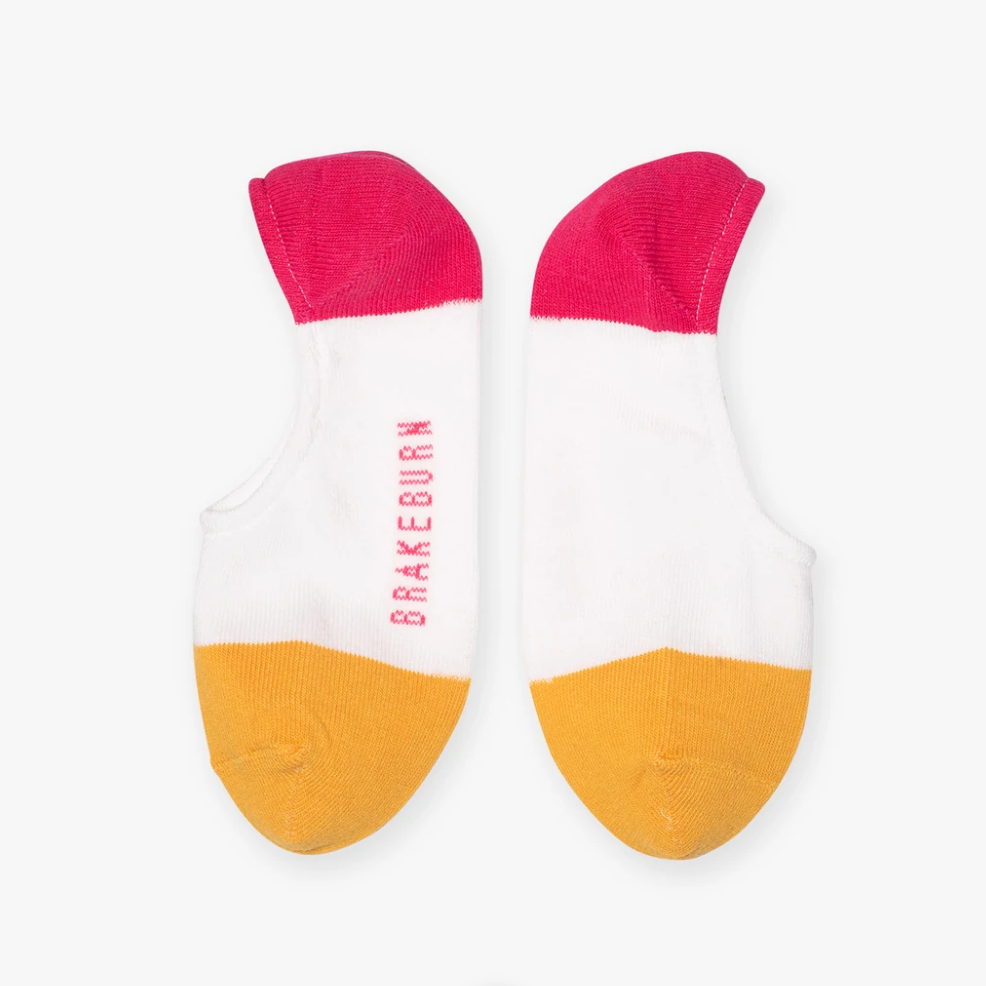 Cream Stripe Trainer Socks