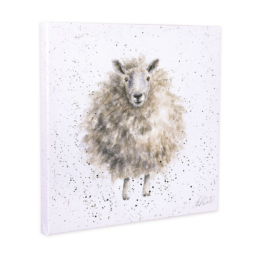 "The Woolly Jumper" Sheep Canvas- 20cm