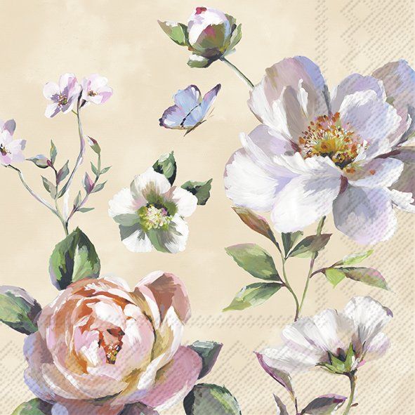 Jonna Cream Floral Napkins