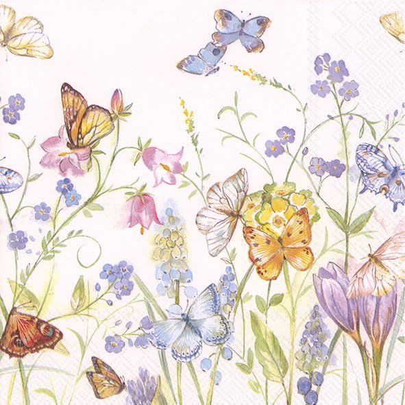 Butterflies and Blossoms Napkins