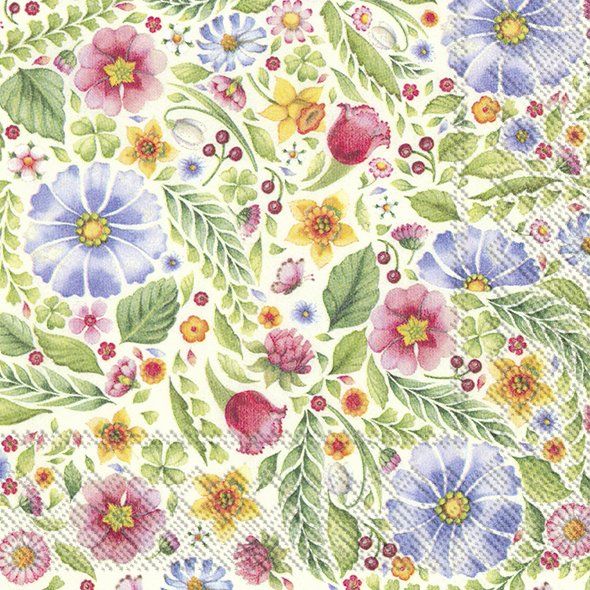 Spring Fantasy Floral Napkins