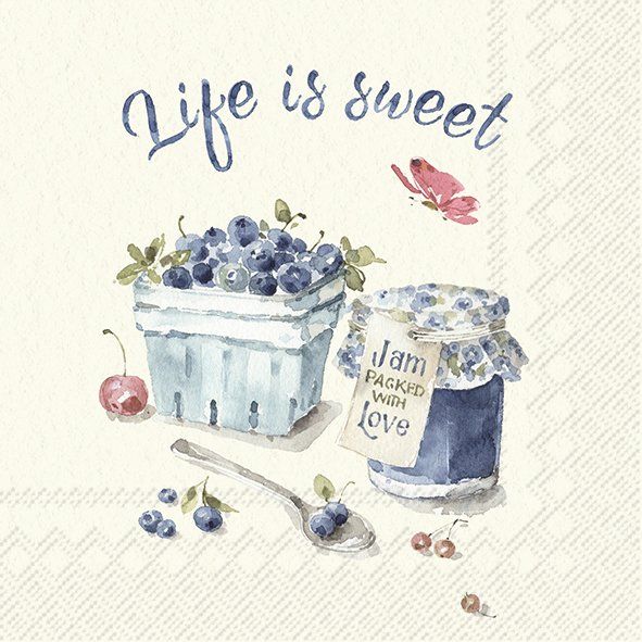 Life is Sweet- Cocktail Napkins