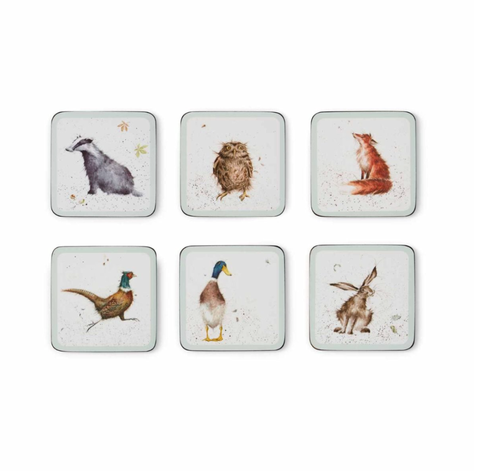 Pimpernel Wrendale Designs Coasters Set of 6- Various Animals