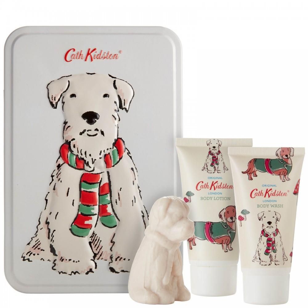 Stanley (Dog Character) Toiletry Gift Set- Body Wash, Body Lotion, Soap, Tin Gift Box