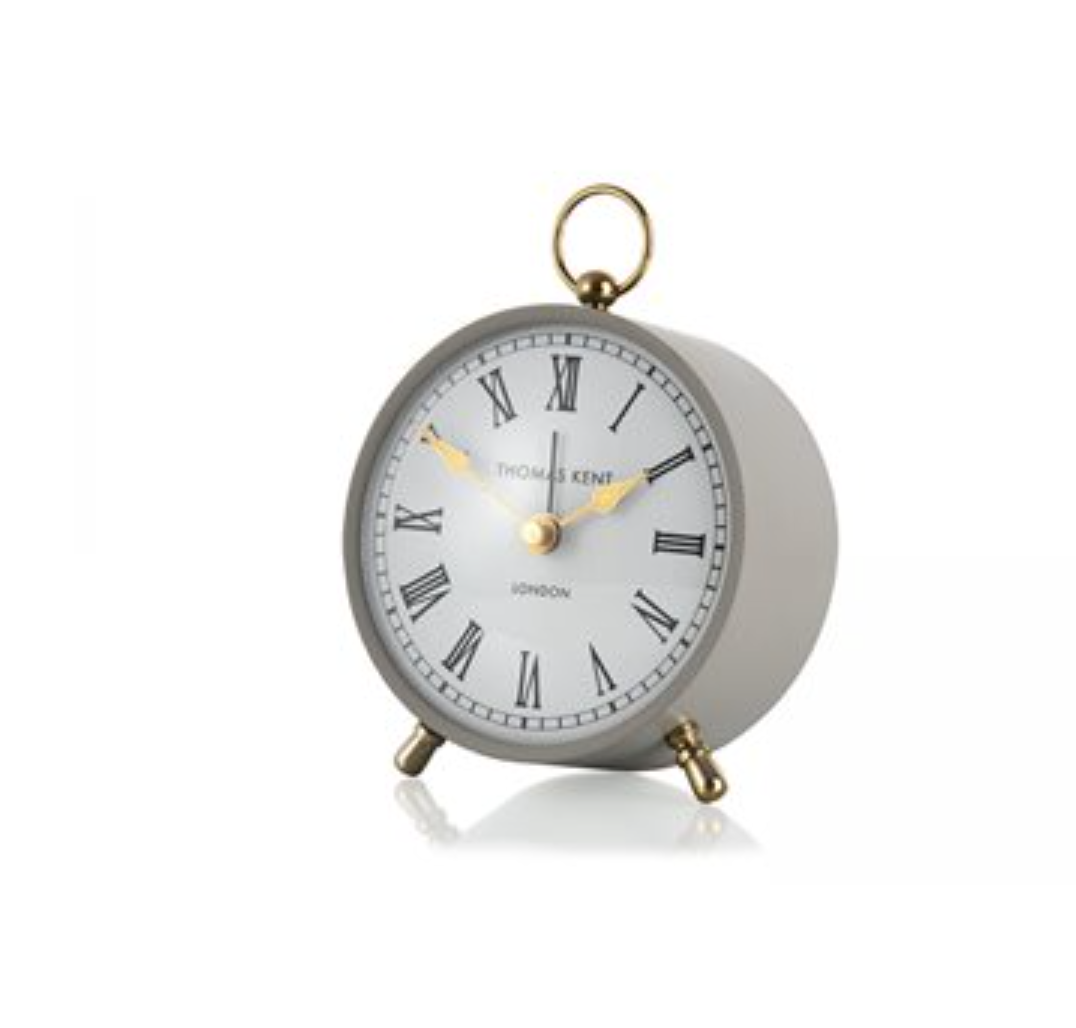 4" Wren Alarm Mantel Clock Dove