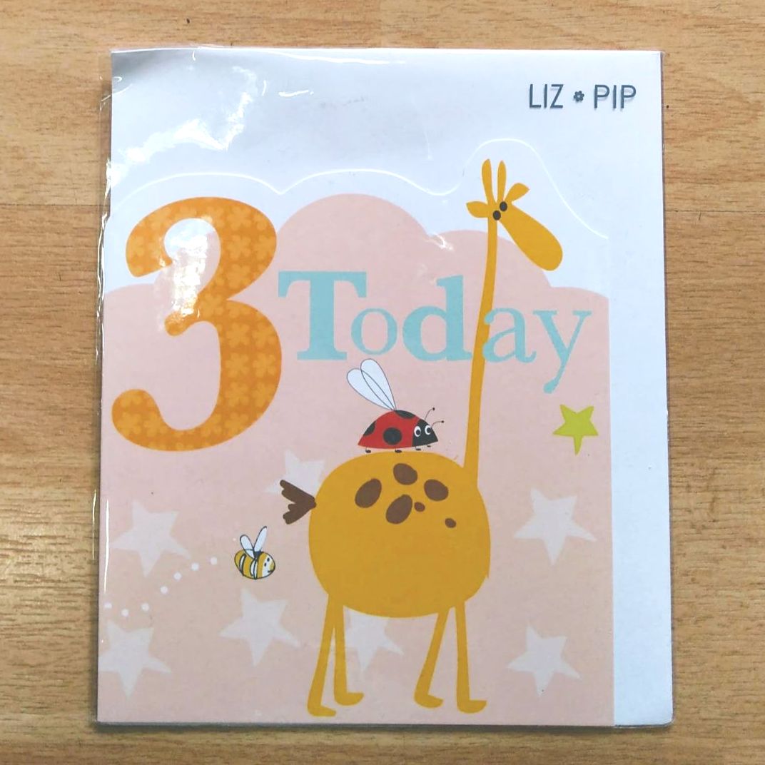 3rd Birthday Girl Card