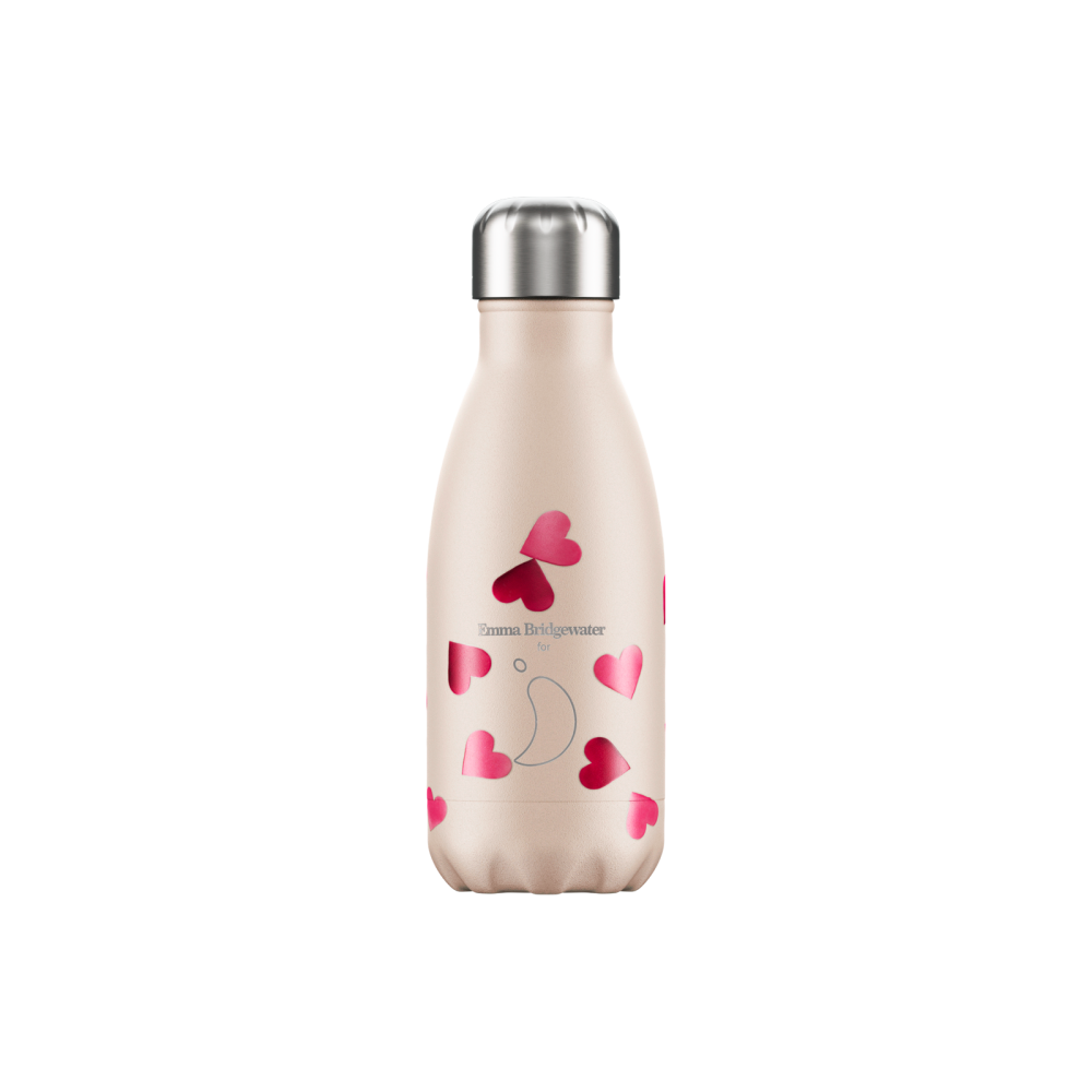 Chilly's 260ml Bottle- Emma Bridgewater- Pink Hearts